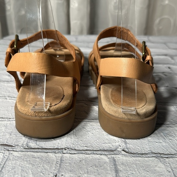 Madewell Addie Sandal Desert Camel Tan size 8 1/2 leather sandals - Picture 7 of 16